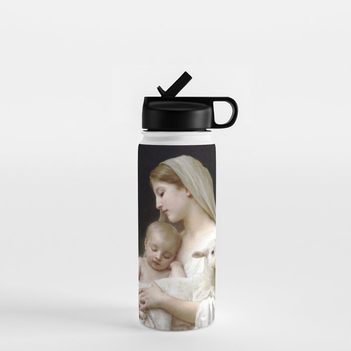 William-Adolphe Bouguereau "L'Innocence (Innocence)"(1893) Water Bottle