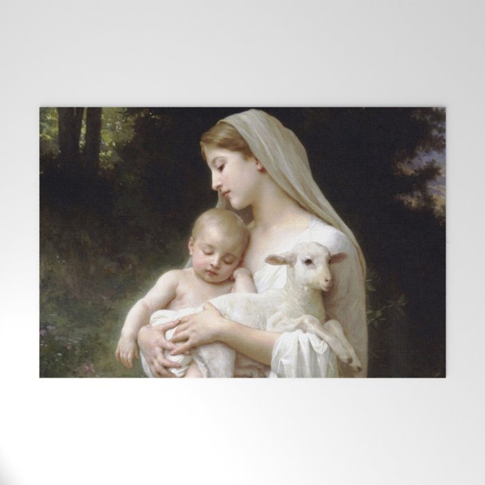 William-Adolphe Bouguereau "L'Innocence (Innocence)"(1893) Welcome Mat