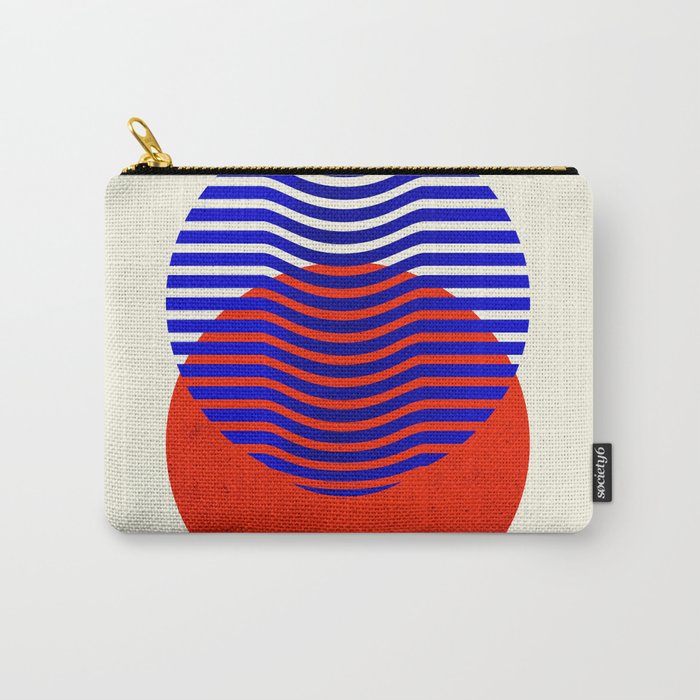 Graphic Abstract Circles Carry All Pouch