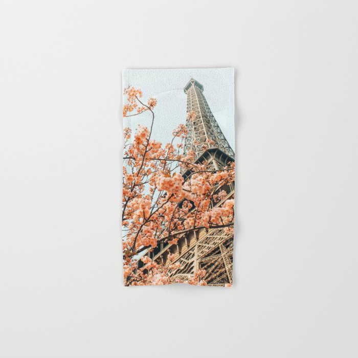 Paris In Spring | Travel Photography Eifel Tower | Wonder Building Architecture Love Bath Towel