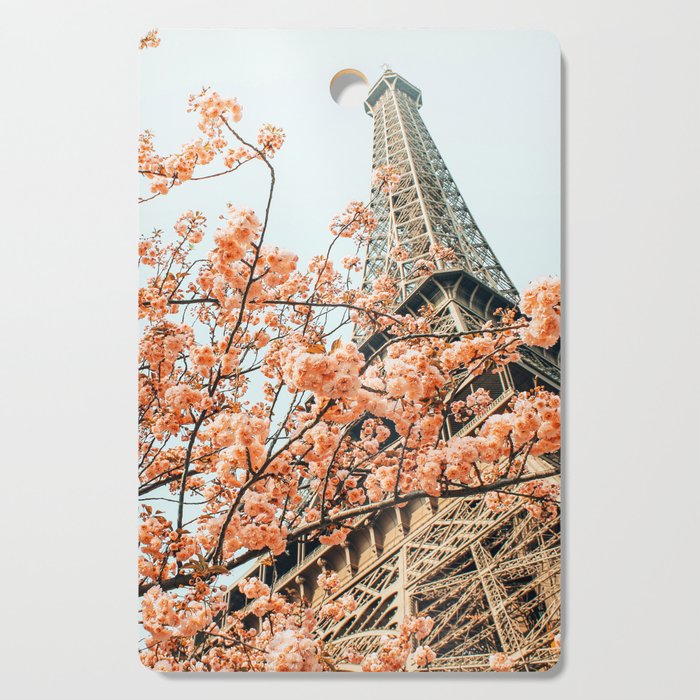 Paris In Spring | Travel Photography Eifel Tower | Wonder Building Architecture Love Cutting Board