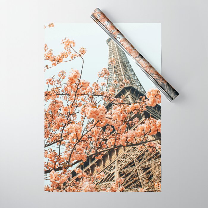 Paris In Spring | Travel Photography Eifel Tower | Wonder Building Architecture Love Wrapping Paper