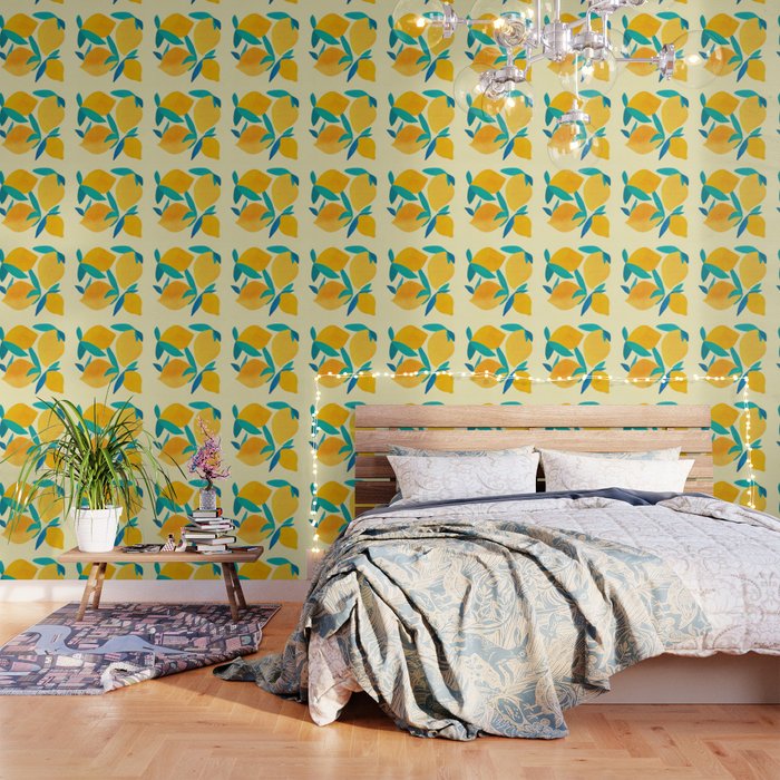 Mangoes - Tropical Fruit Illustration Wallpaper