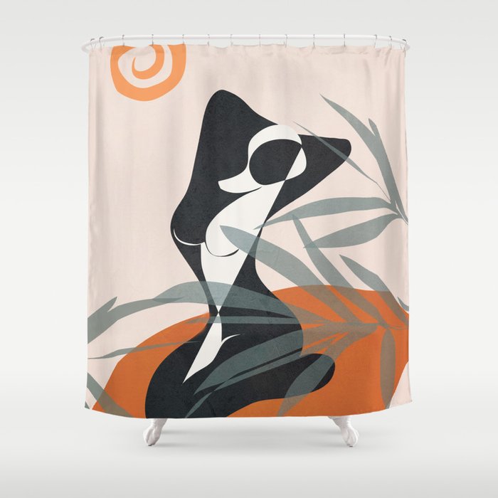 Abstract Female Figure 21 Shower Curtain
