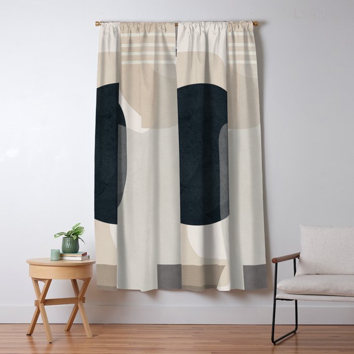 Abstract Geometric Art 52 Window Curtain