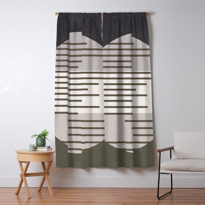 Abstract Geometric Art 50 Window Curtain