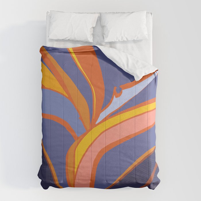 Bird Of Paradise Tropical Flower Comforter