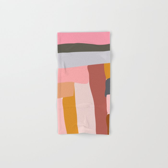 Modern Abstract In Earthy Colors Bath Towel