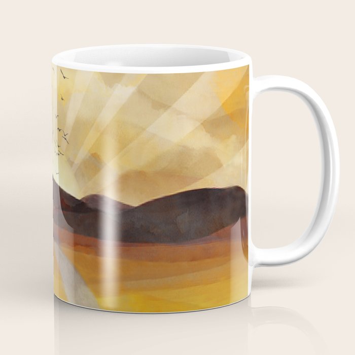 Desert In The Golden Sun Glow Ii Coffee Mug