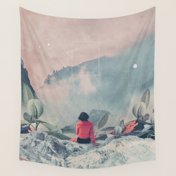 Lost In The 17th Dimension Wall Tapestry