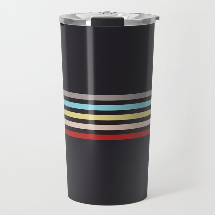Ujimasa - Classic Retro Stripes Travel Mug