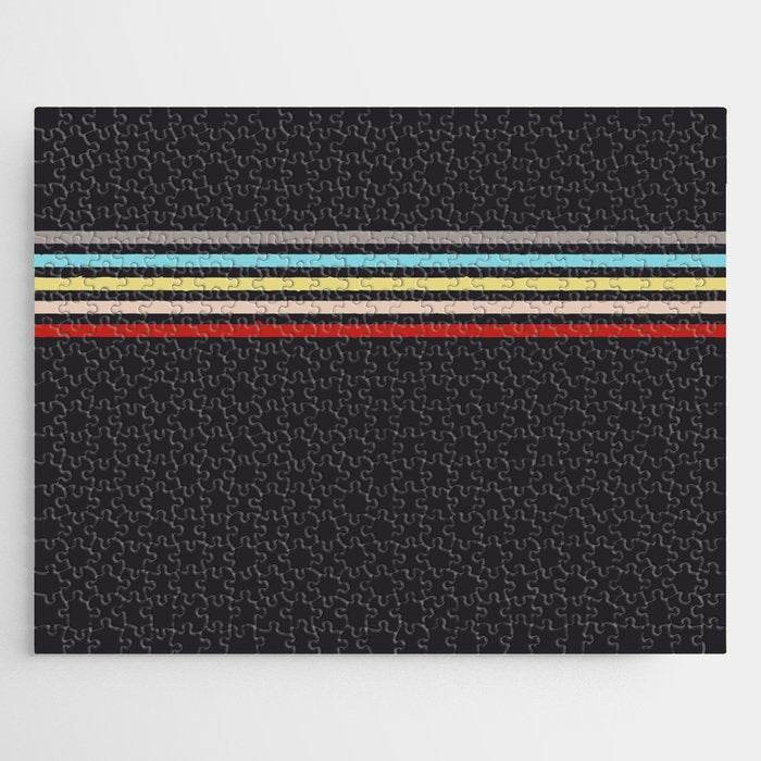 Ujimasa - Classic Retro Stripes Jigsaw Puzzle