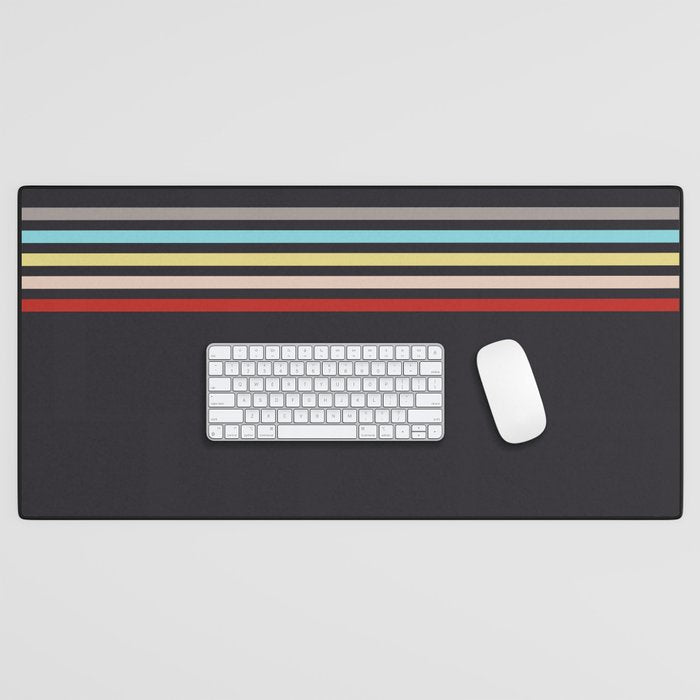 Ujimasa - Classic Retro Stripes Desk Mat