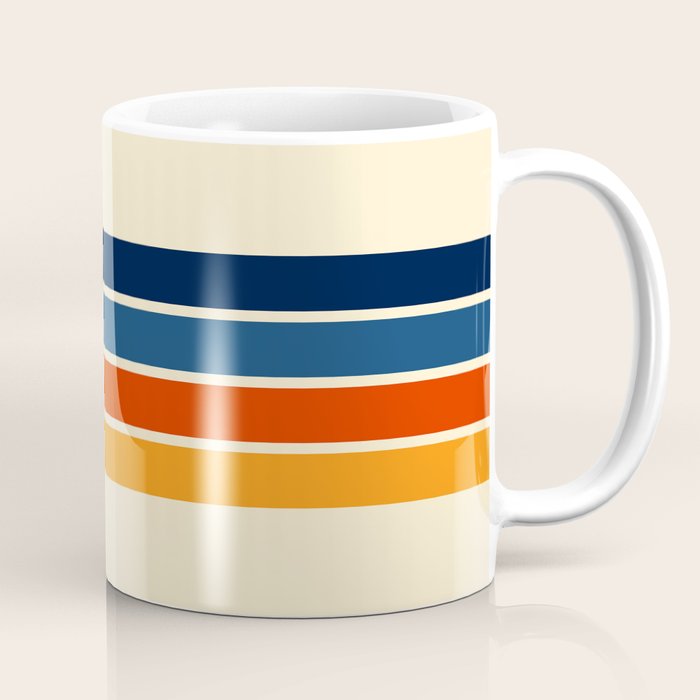 Mitsunari - Classic Retro Stripes Coffee Mug