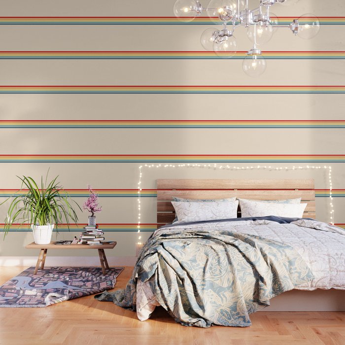 Takaakira - Classic Rainbow Retro Stripes Wallpaper
