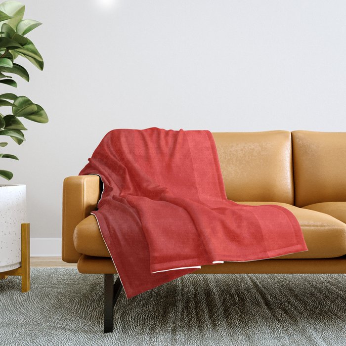 Red Striped Color Gradient Throw Blanket