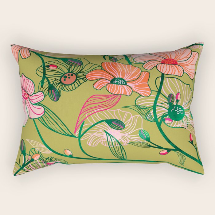 Twinning #Illustration #Pattern Rectangular Pillow