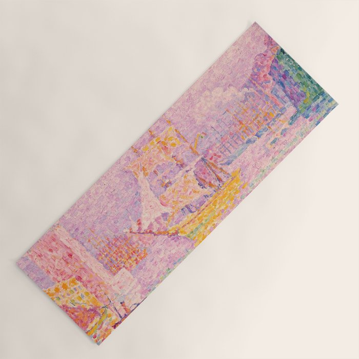 Paul Signac "Harbour At Marseilles" Yoga Mat