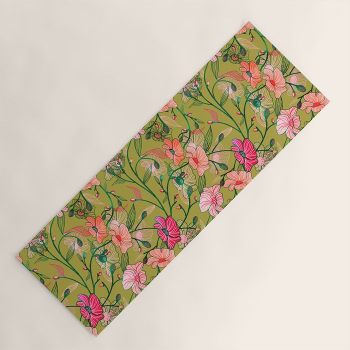 Twinning #Illustration #Pattern Yoga Mat
