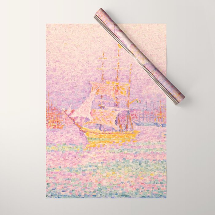 Paul Signac "Harbour At Marseilles" Wrapping Paper
