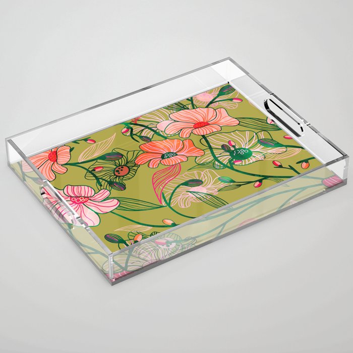 Twinning #Illustration #Pattern Acrylic Tray