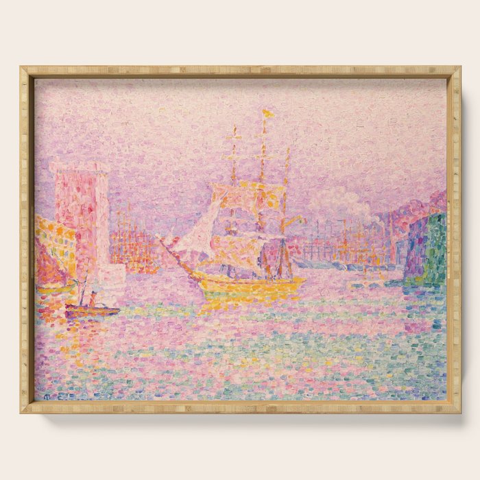 Paul Signac "Harbour At Marseilles" Serving Tray
