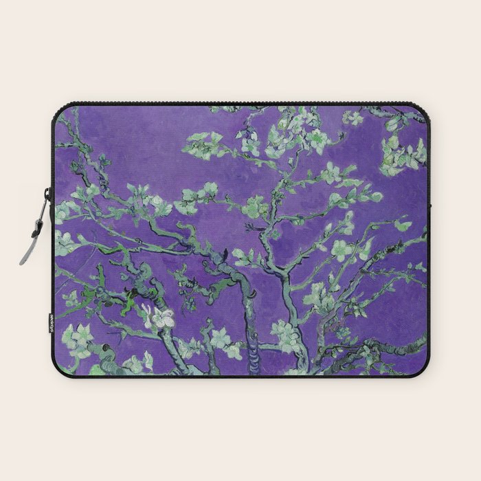 Vincent Van Gogh "Almond Blossoms" (Edited Purple) Laptop Sleeve