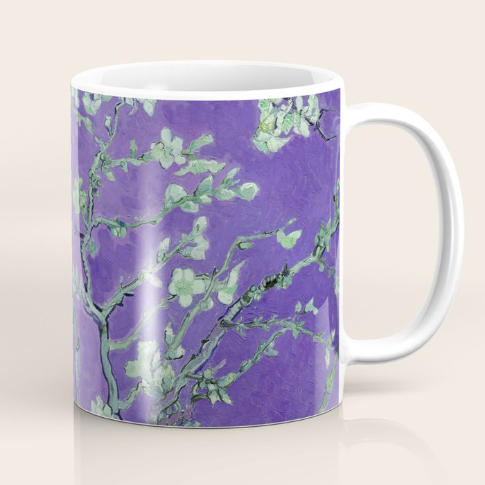 Vincent Van Gogh "Almond Blossoms" (Edited Purple) Coffee Mug