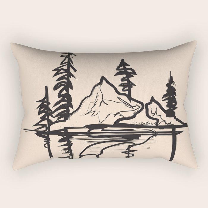 Abstract Landscape Ii Rectangular Pillow