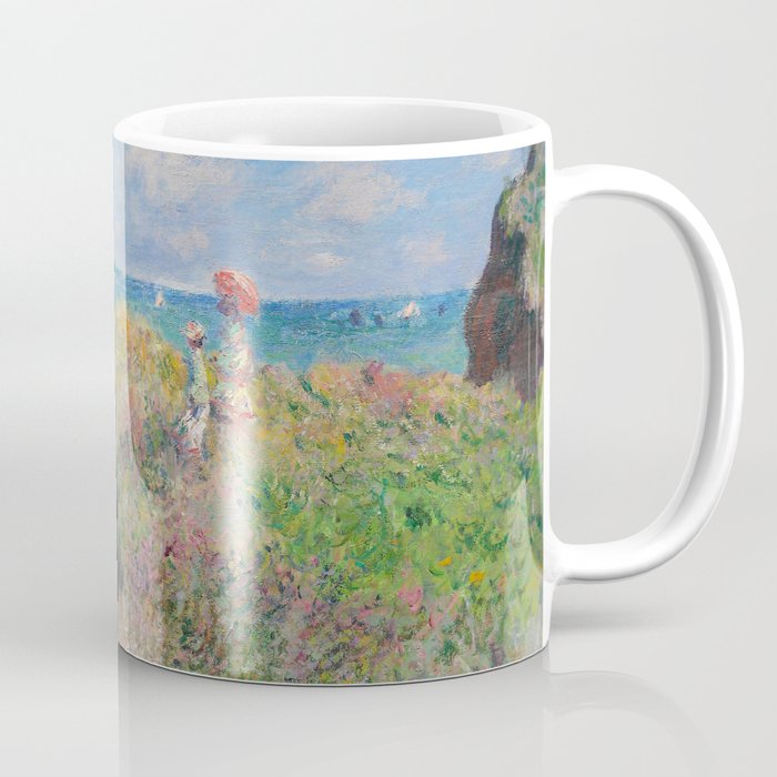 Claude Monet " Cliff Walk At Pourville" Coffee Mug