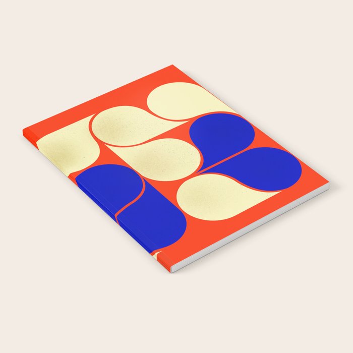 Mid-Century Geometric Shapes-No10 Notebook
