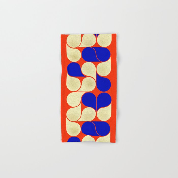 Mid-Century Geometric Shapes-No10 Bath Towel