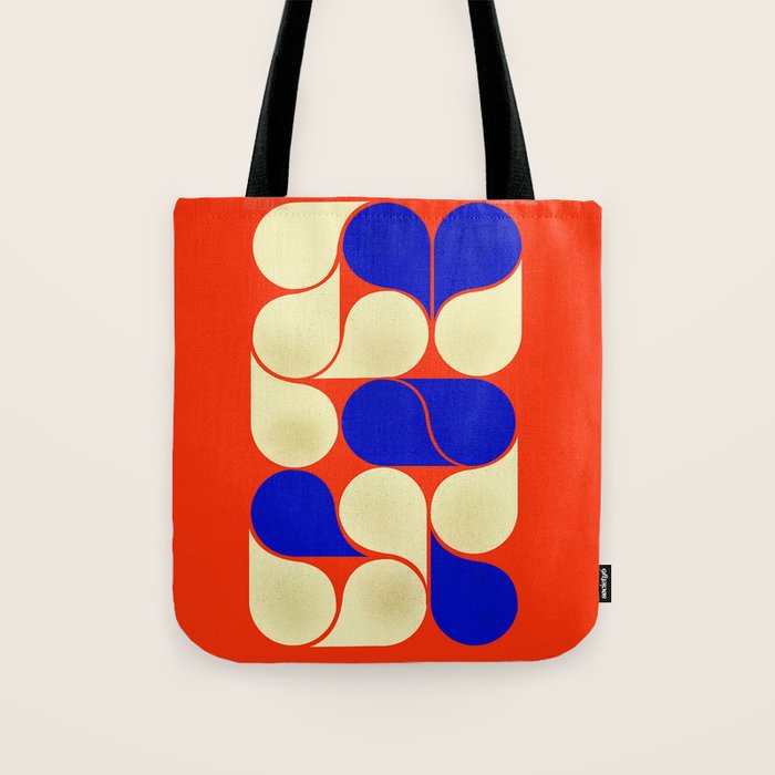 Mid-Century Geometric Shapes-No10 Tote Bag