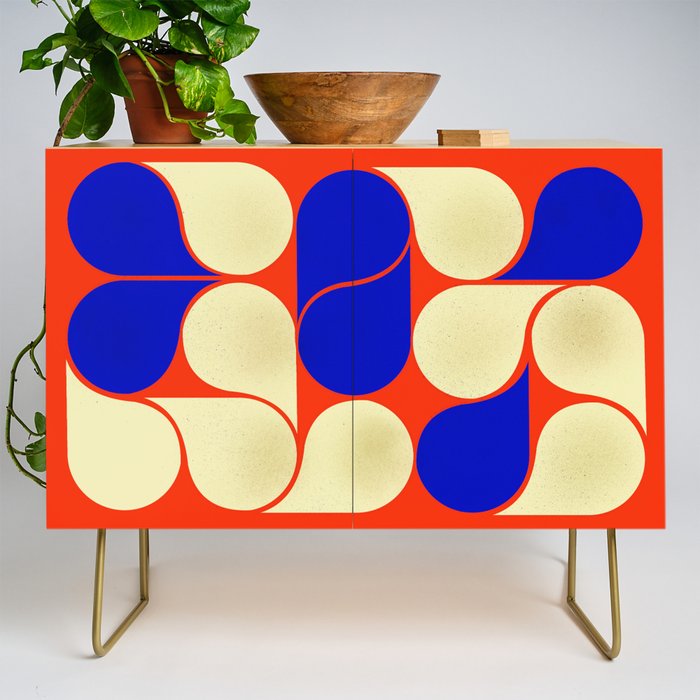 Mid-Century Geometric Shapes-No10 Credenza