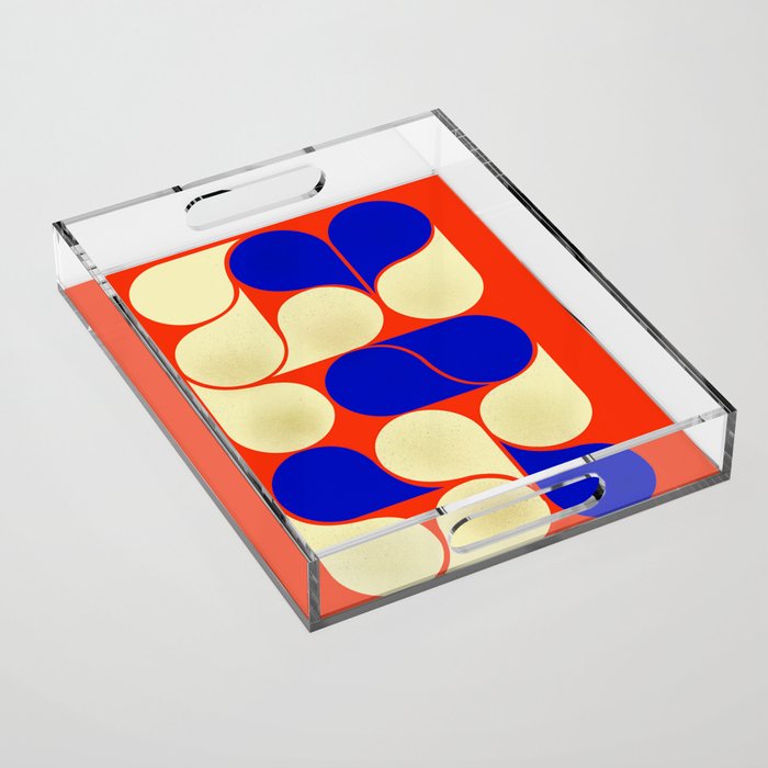 Mid-Century Geometric Shapes-No10 Acrylic Tray