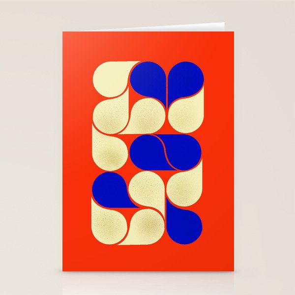Mid-Century Geometric Shapes-No10 Stationery Card