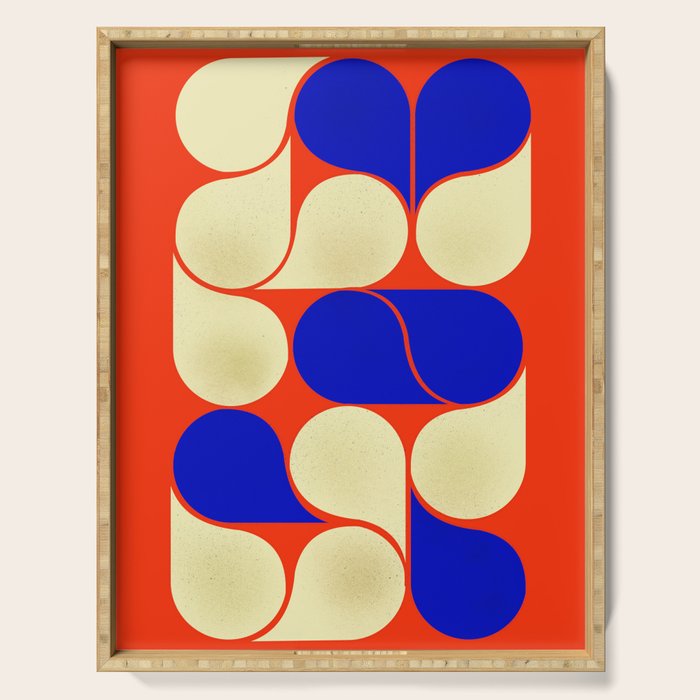Mid-Century Geometric Shapes-No10 Serving Tray