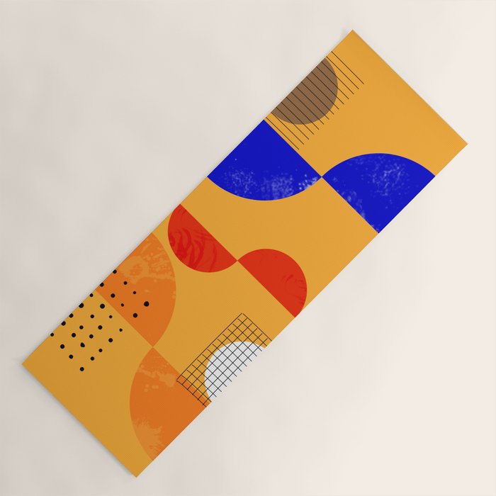 Mid-Century Shapes Abstract No7 Yoga Mat