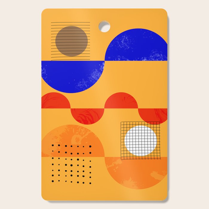 Mid-Century Shapes Abstract No7 Cutting Board