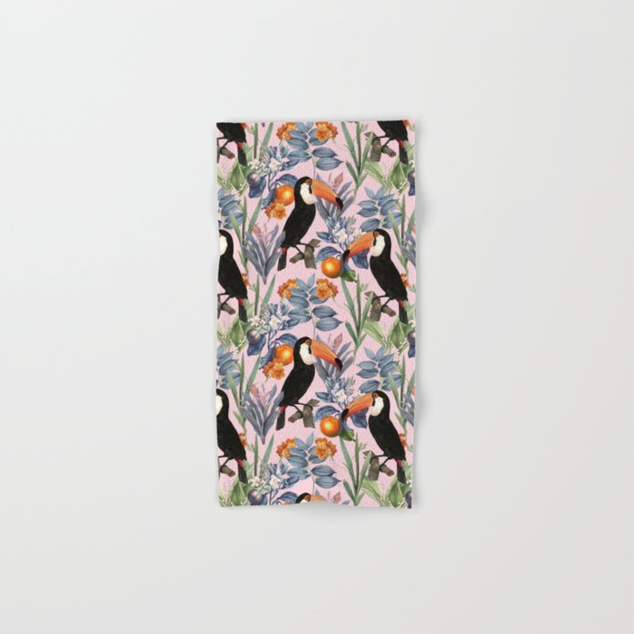 Tucan Garden #Pattern #Illustration Bath Towel