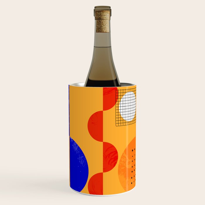 Mid-Century Shapes Abstract No7 Wine Chiller