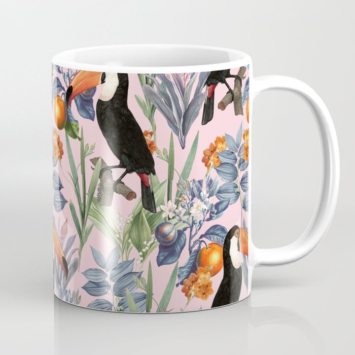 Tucan Garden #Pattern #Illustration Coffee Mug