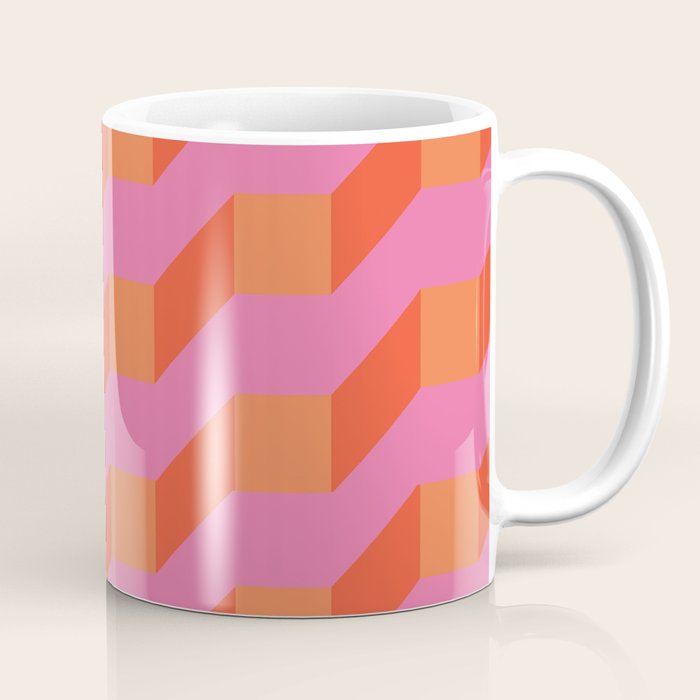 Retro Geometry Bright Pattern No10 Coffee Mug