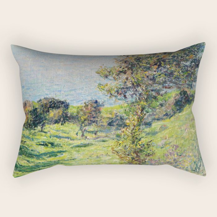 Claude Monet "Coup De Vent" Rectangular Pillow
