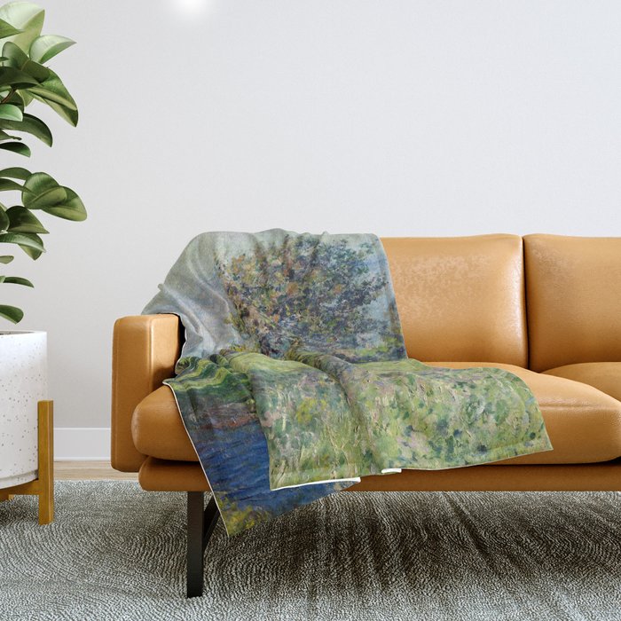 Claude Monet "Coup De Vent" Throw Blanket