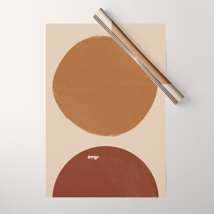 Burnt Orange Sun, New Boho Wrapping Paper