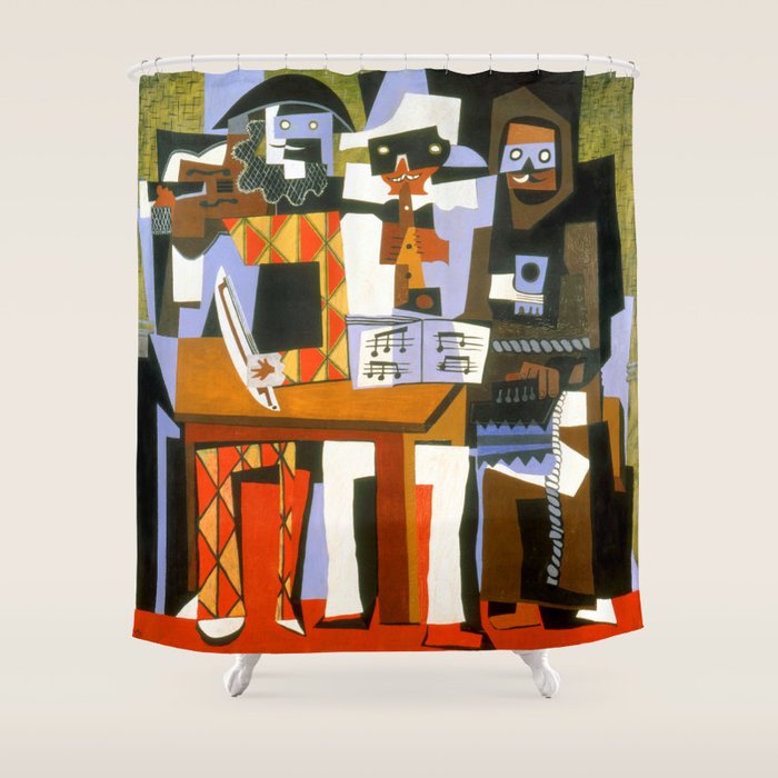 Pablo Picasso Three Musicians Shower Curtain