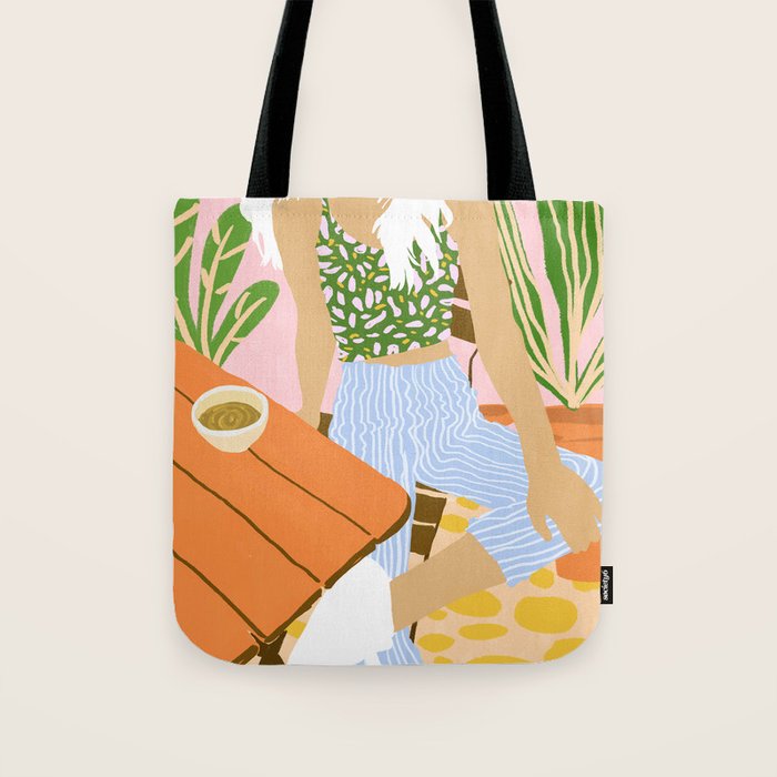 Kawa Tea #Illustration #Fashion Tote Bag
