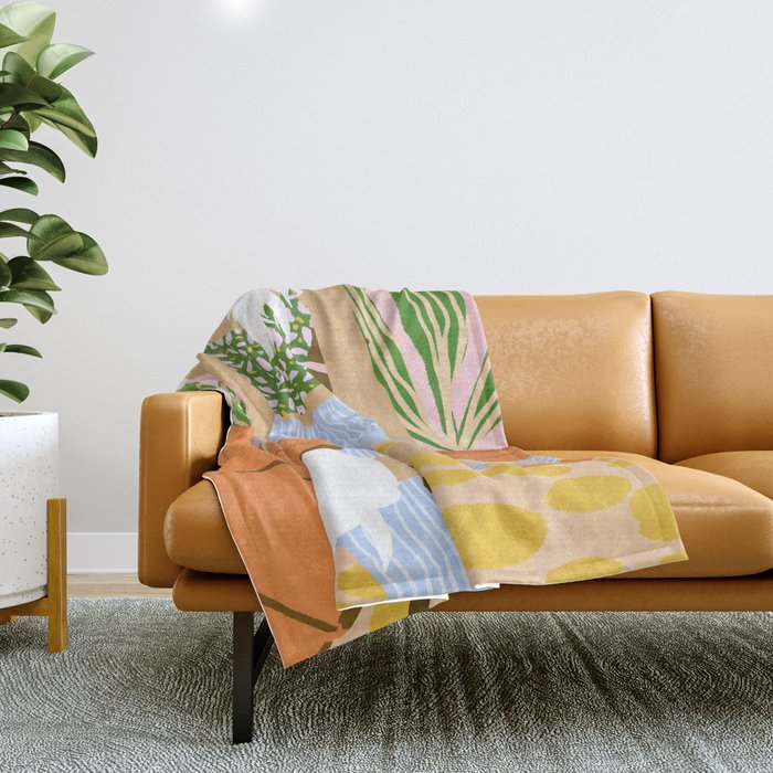 Kawa Tea #Illustration #Fashion Throw Blanket