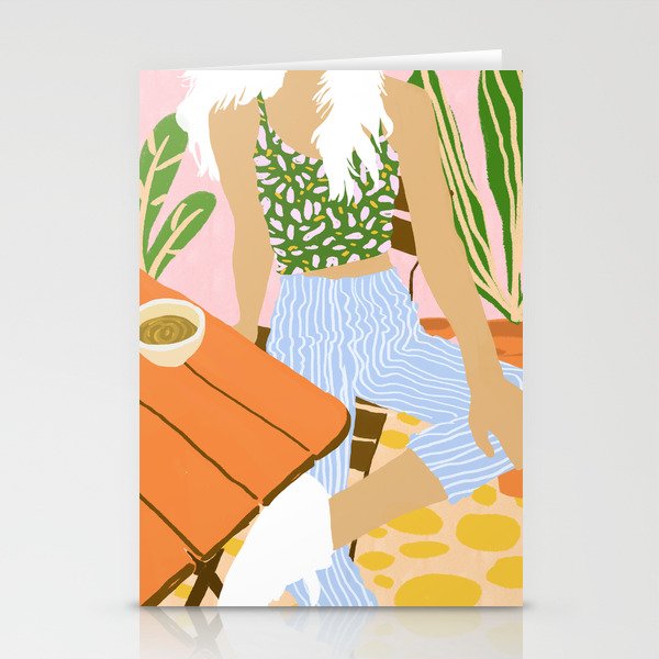 Kawa Tea #Illustration #Fashion Stationery Card